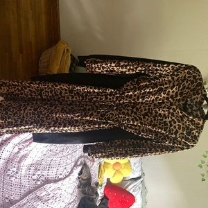 Cheetah print dress